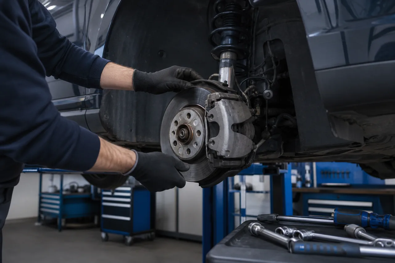 Contrôle du freinage et de la suspension dans l'atelier